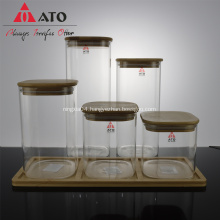 ATO high borosilicate glass tea storage bottle container